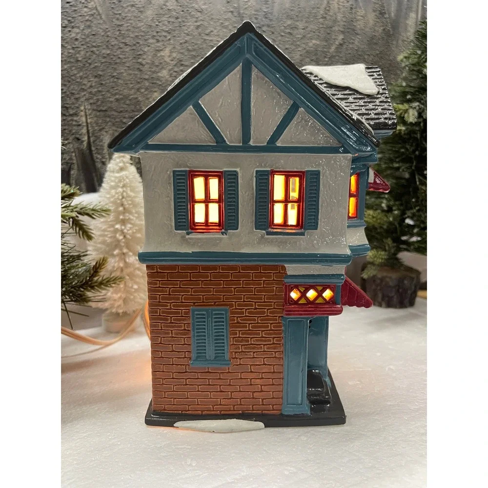 Department 56 Snow Village MARVEL'S BEAUTY SALON 1994 Vintage 54817